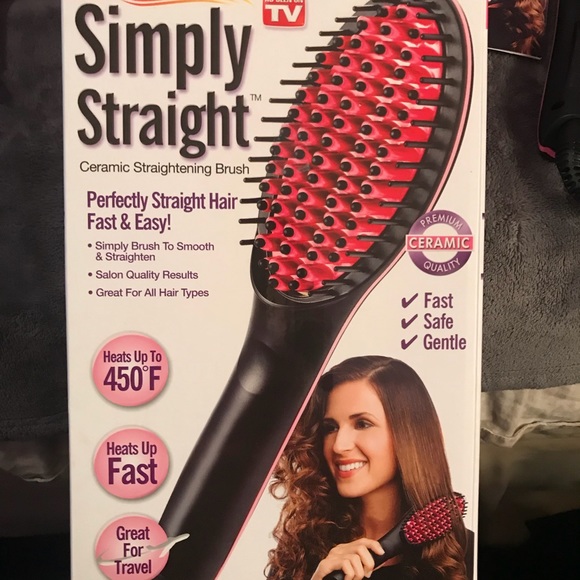 Other - Simply straight ceramic hair straightening brush